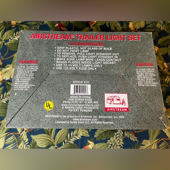 Rivers Edge Airstream Trailer Camper RV 10 Light Set 10' Indoor Outdoor NEW - Picture 6 of 6